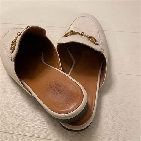 gucci slippers white fake|gucci princetown leather slipper white.